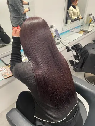 ロング カラー トレンド暖色ヘア🍒 miu🍒のヘアスタイル