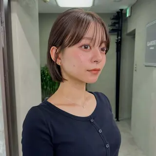 ショート カラー 顔周り✂️透明感 レイヤー/みっきーのヘアスタイル