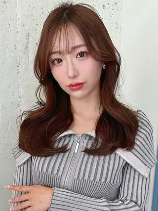 セミロング 江口 さやかのヘアスタイル