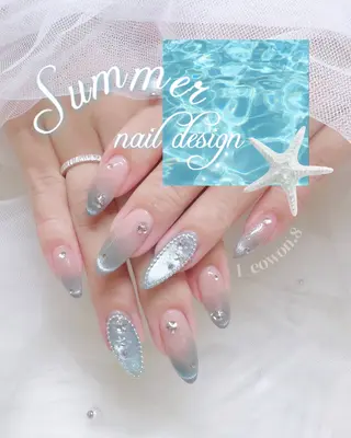 ネイル NON🎀韓国 ちゅるんワンホン🎀のネイルデザイン