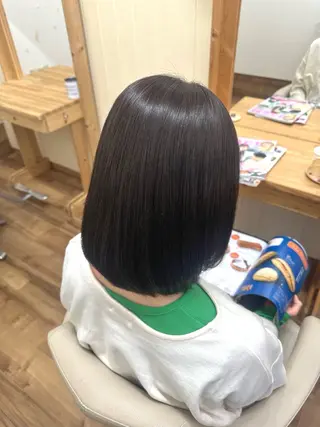 ミディアム カラー Agu hair 木間のヘアスタイル