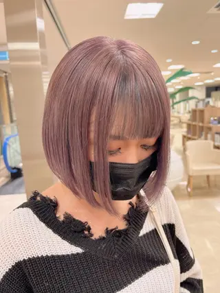ミディアム カラー 暖色/ブリーチカラー 🎀 M i k uのヘアスタイル