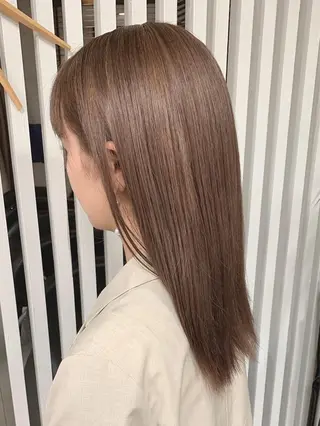 セミロング カラー 樫原裕二/似合わせ カット/透明感カラーのヘアスタイル