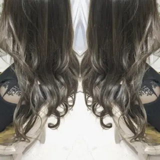 ロング カラー ヘアアレンジ See by merのマツエク・マツパデザイン