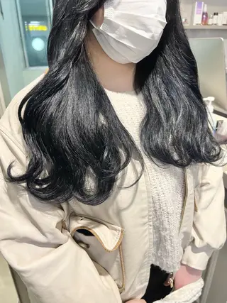 ロング カラー パーマ ヘアアレンジ メンズ 上品＆韓国風 🥀海心🥀のヘアスタイル
