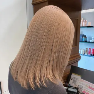 ミディアム カラー レイヤーカット/ ブリーチ💫チャンのヘアスタイル