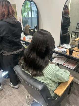 ミディアム カラー ヘアアレンジ cocotte 💟草間紫音💟のヘアスタイル