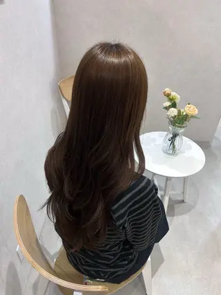 ロング Mao 🎀bob 赤み撃退🌿艶カラーのヘアスタイル