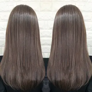 セミロング バレイヤージュ ボブ🌈ナツヤのヘアスタイル