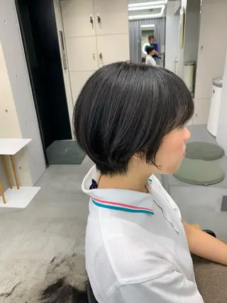 ショート 似合わせレイヤー ‪ෆ‪.*艶髪補修のヘアスタイル