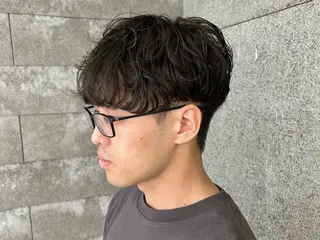 ショート パーマ メンズ 木村 明日美のヘアスタイル