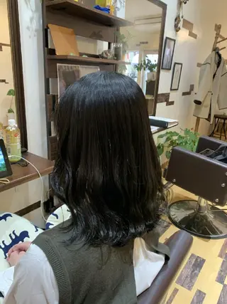 セミロング カラー サトウ シューイチのヘアスタイル