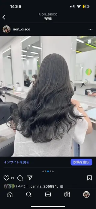 ロング カラー 韓国ヘア赤み消し特化 ー🦋RION🦋のヘアスタイル