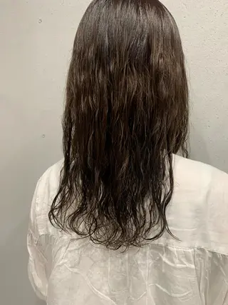 ロング パーマ ボブパーマコテ巻き風 パーマNo1深江秀平のヘアスタイル