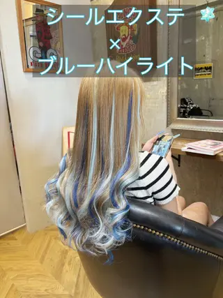 ロング カラー エクステ指名No.1 【店長】橘田のヘアスタイル