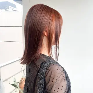 ミディアム カラー 艶カラー🫧 猿渡 響のヘアスタイル