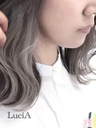 ロング カラー ヘアアレンジ LuciA/エクステ カラー7:30〜のヘアスタイル