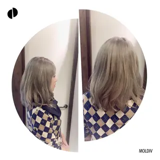 ミディアム セミロング カラー ✨縮毛矯正✨髪質改善 ナカシマ ユミのヘアスタイル