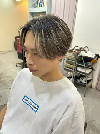 ショート カラー パーマ メンズ 💈メンズ短髪特化 ✂︎伊藤大輝💈のヘアスタイル