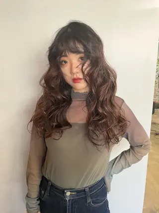 ヘアアレンジ ハイトーン レイヤー🎀meiのヘアスタイル