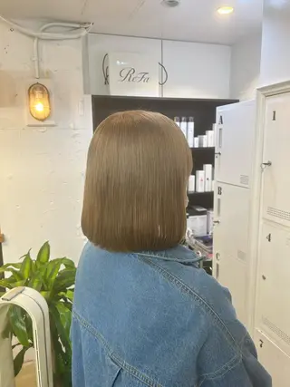 ミディアム カラー 🌷ラベンダーピンク 顔まわり🌷ねいろのヘアスタイル