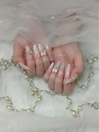 ネイル HANA 長さだしのネイルデザイン