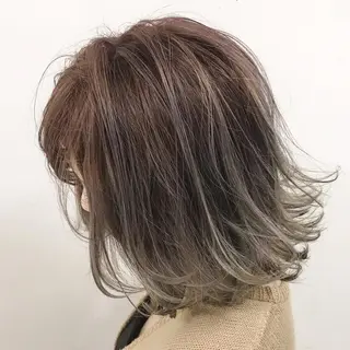ミディアム カラー パーマ 髪質改善 Daisukiのヘアスタイル