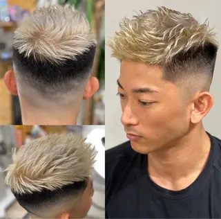 ショート カラー メンズ 渡邉 直登のヘアスタイル