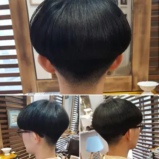ショート 韓国風レイヤーカット 上手く丁寧早い/マツのヘアスタイル