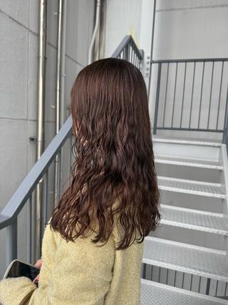 セミロング 🌞朝5分で簡単 おしゃれパーマ🌞のヘアスタイル