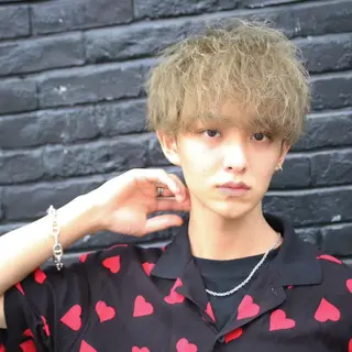 ショート カラー パーマ メンズ Men'ssalon LiG/江坂のヘアスタイル