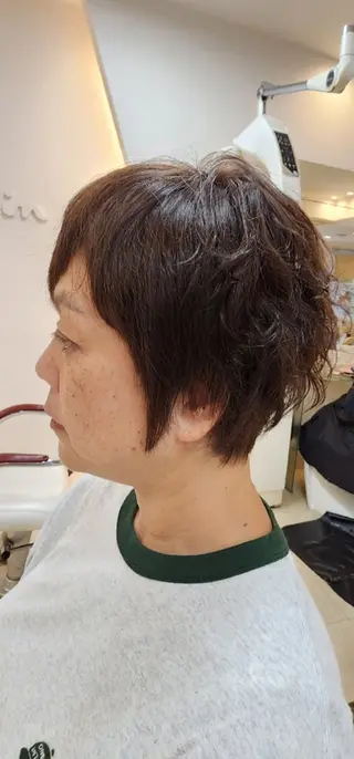 ショート カラー パーマ hairmake Juinのヘアスタイル