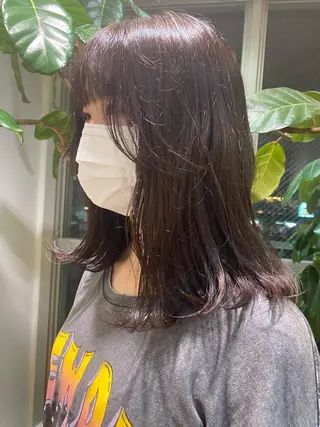 セミロング カラー FILMS/sari /似合わせカットのヘアスタイル