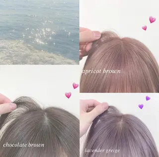 ミディアム カラー ヘアアレンジ ayaka 🍨のマツエク・マツパデザイン