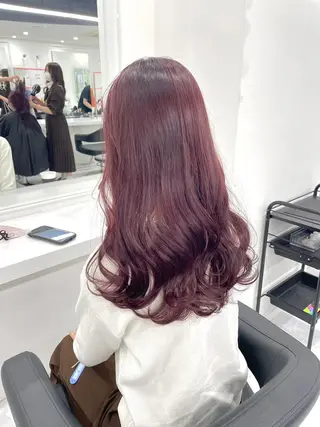 セミロング 🎀愛されピンク ラベンダー💜ゆいのヘアスタイル