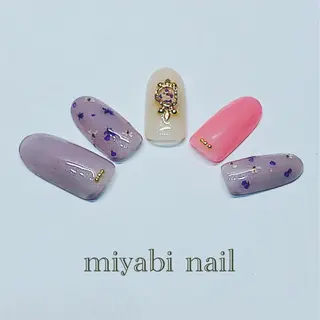 ネイル miyabi nail 桂川駅近くのネイルデザイン