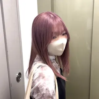 ミディアム カラー UENO☆髪質改善 小顔カット艶カラーのヘアスタイル
