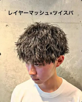 パーマ メンズ 明神 星名のヘアスタイル