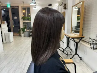 セミロング カラー Az ながいりかのヘアスタイル