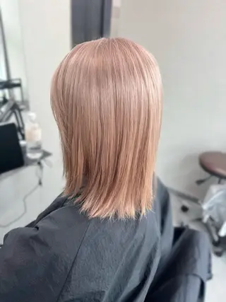 ミディアム カラー Okayu .のヘアスタイル