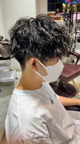 ショート パーマ メンズ 🦩パーマン🦩佐藤 航太のヘアスタイル