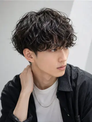 ショート パーマ メンズ 田村和範/似合わせ カラー/髪質改善のヘアスタイル