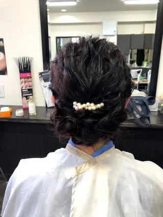 セミロング ヘアアレンジ 田中 真理のヘアスタイル