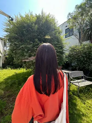 セミロング カラー Plaatje 百桜のヘアスタイル