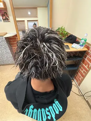 ショート カラー パーマ メンズ hair salon　k2のヘアスタイル