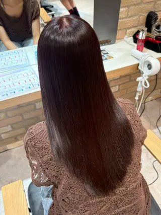 カラー 赤み消しカラー/ ダブルカラー/shoのヘアスタイル