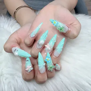ネイル 🎀nana🫧 ワンホンネイル🎀のネイルデザイン