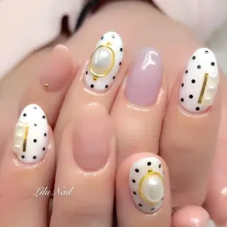 ネイル モチの良さ◉ フィルインネイル♡のネイルデザイン