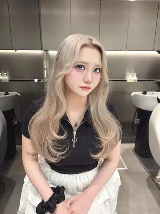 ロング カラー 心斎橋haruka| hair *eyeのマツエク・マツパデザイン