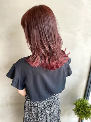 ロング カラー ヘアアレンジ ネイル マツエク・マツパ 夜23時まで予約🉑 reverieあきらのヘアスタイル